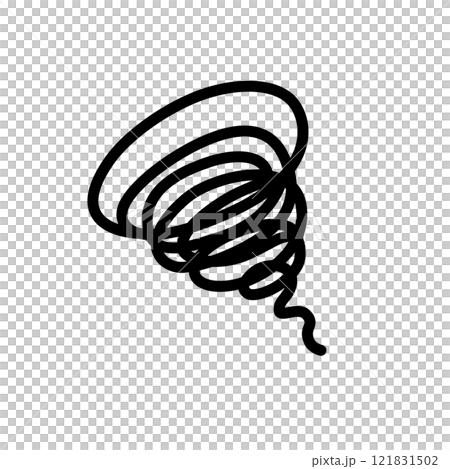 人の悩みを表現するもやもやのイラスト 121831502
