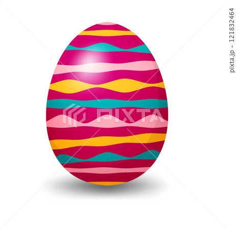 イースターエッグ 模様パターンイラスト イースターエッグ 模様パターンイラスト 121832464