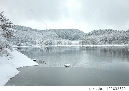 冬の県民の森荒沼 121832733