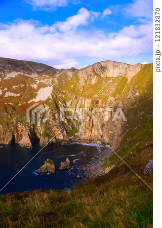 Slieve League in Donegal Ireland - the highest cliffs in Europe - Breathtaking and Stunning Coastal 121832870