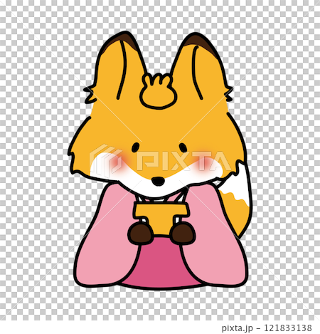 Fox Hina Dolls: Three Court Ladies (Sanpo) 121833138