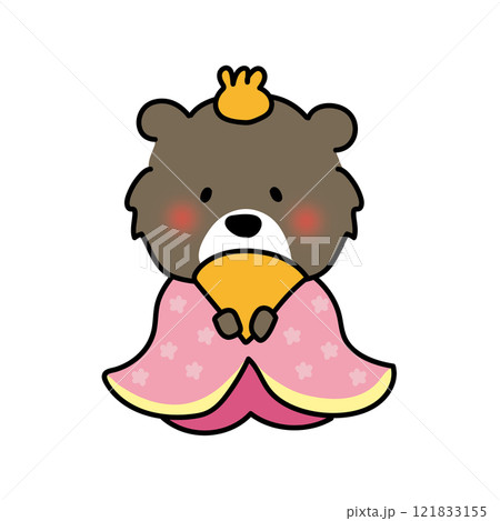 クマのお雛様のお姫様 121833155