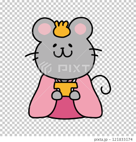 Three court ladies of the Mouse Doll (Sanpo) 121833174