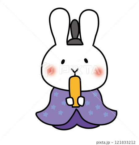 白いうさぎのお雛様のお殿様 121833212