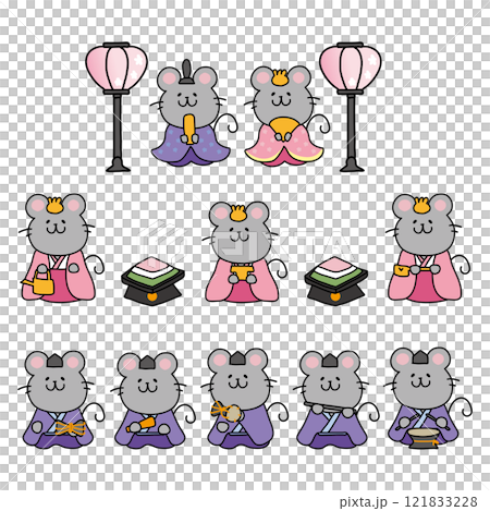 老鼠娃娃套裝 121833228