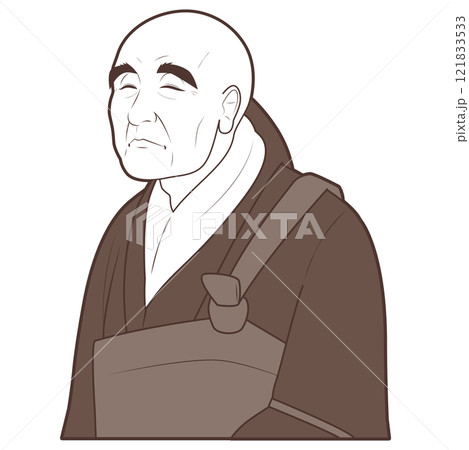 昔の仏教の僧侶っぽい人 121833533