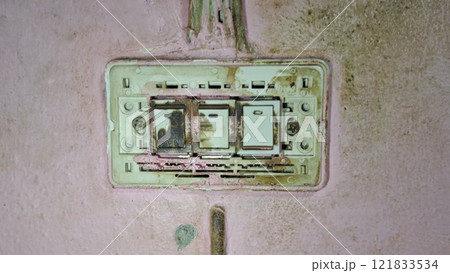 Stubborn stains on walls and electrical appliances. Stubborn stains on walls and electrical appliances. 121833534