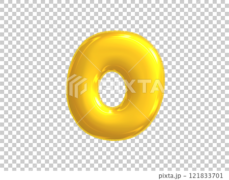 Bright yellow celebrated air balloons number ZERO Bright yellow celebrated air balloons number ZERO 121833701