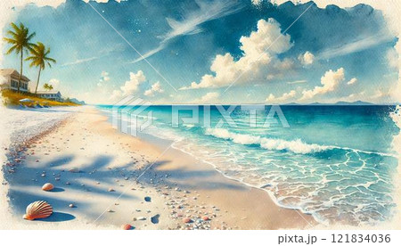 夏・南国の海 121834036