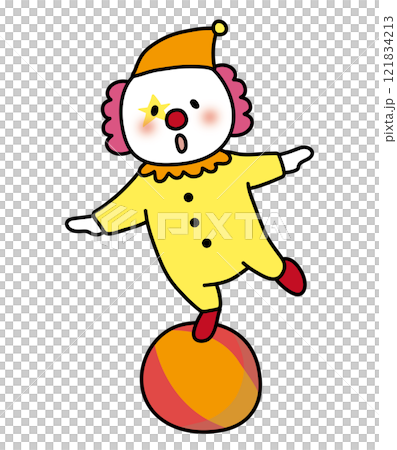 リアドロ　ピエロ　サーカス　ボールに乗ったピエロ　05813 リアドロ ピエロ サーカス ボールに乗ったピエロ 05813 置物