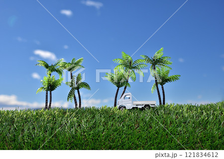 青空　人手不足　働き方改革　運送　物流　イメージ 121834612