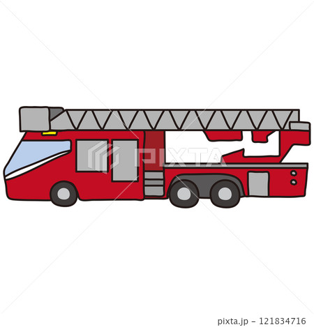 はしご付消防自動車 121834716