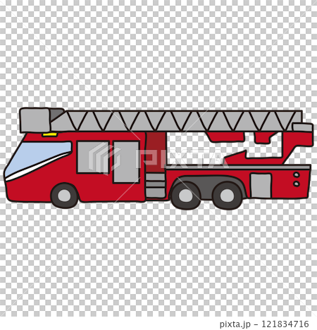 はしご付消防自動車 121834716