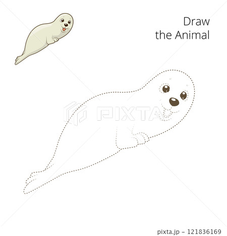 Learn to draw animal seal vector illustration Learn to draw animal seal vector illustration 121836169