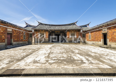 Building view of the Lee Teng-fan's Ancient Residence in Daxi of Taoyuan, Taiwan. Building view of the Lee Teng-fan's Ancient Residence in Daxi of Taoyuan, Taiwan. 121837395
