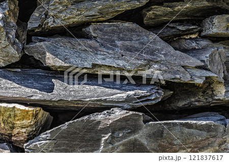 The stones are stacked 121837617