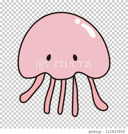 Pink jellyfish 121837959