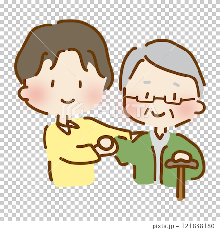 寬鬆可愛男護工協助行走2 121838180