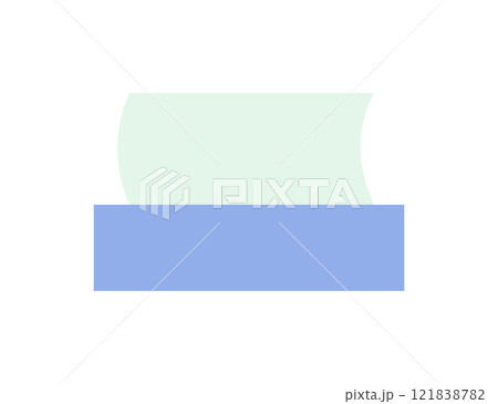 箱ティッシュのアイコンのイラスト 箱ティッシュのアイコンのイラスト 121838782