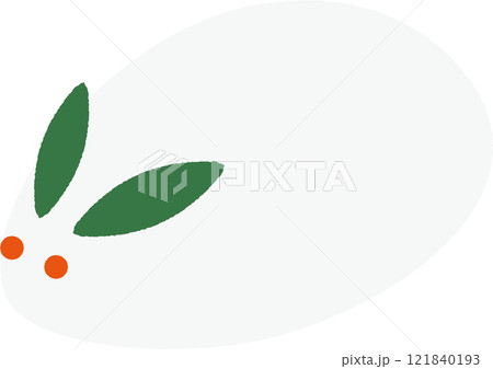 雪うさぎのイラスト 121840193