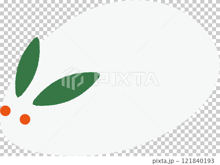 雪うさぎのイラスト 121840193