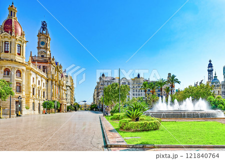 Valencia City Hall  on City Hall Square. 121840764