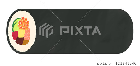 太巻き　恵方巻き　節分　具材がたくさん 121841346