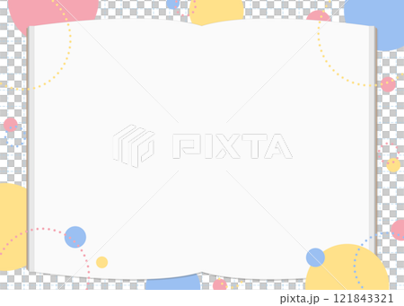 Notebook background material, pop design, double page spread Notebook background material, pop design, double page spread 121843321