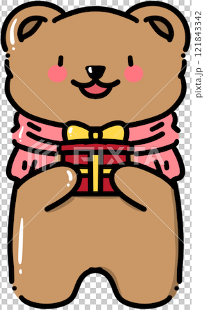 cute bear with heart cute bear with heart 121843342