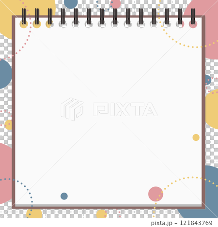Notepad background material, pop design 121843769