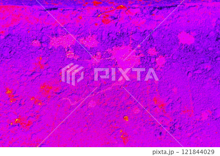 Paint drips onto the road. Construction paint. Urban texture background Paint drips onto the road. Construction paint. Urban texture background 121844029