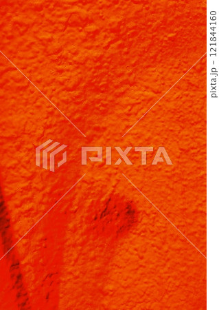 Wall texture with white shabby plaster.  121844160