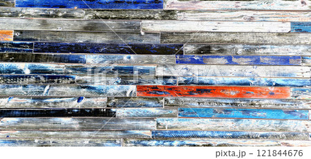 wooden plank background, short focus, typed wooden surface from short planks, changed color scheme. wooden plank background, short focus, typed wooden surface from short planks, changed color scheme. 121844676