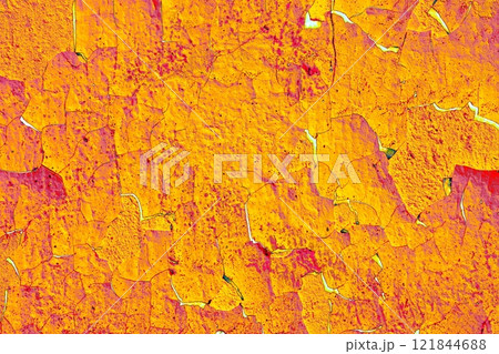 Wall texture with white shabby peeling paint. Wall texture with white shabby peeling paint. 121844688