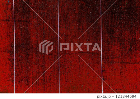 Old painted metal sheet, grunge texture, changed colors, background in soothing colors. Old painted metal sheet, grunge texture, changed colors, background in soothing colors. 121844694