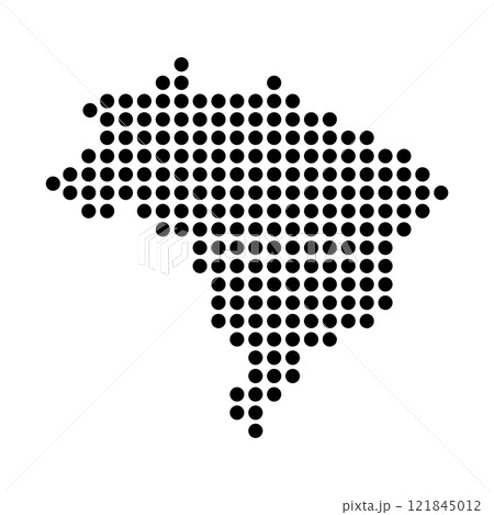Brazil Map Icon 121845012