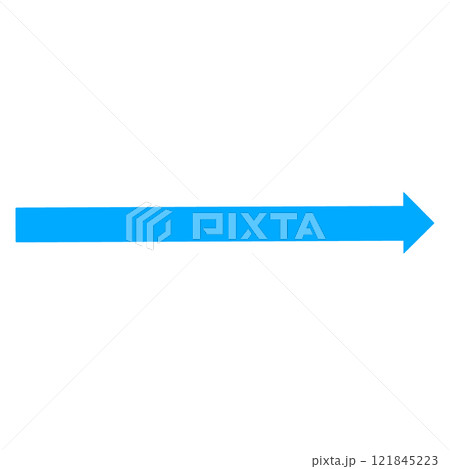 長い矢印のイラスト 121845223