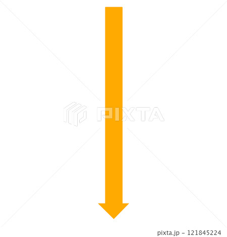 長い矢印のイラスト 121845224