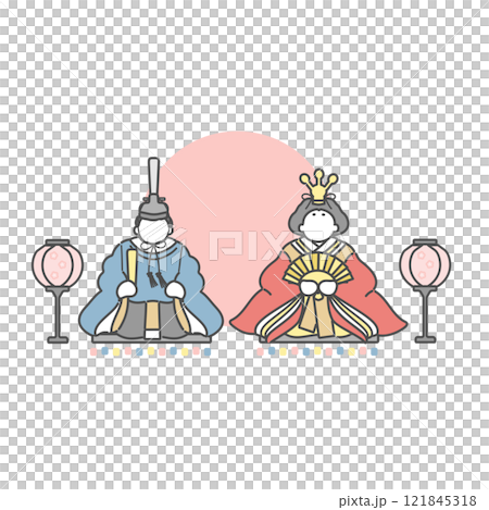 ひなまつり　ひな祭り　イラスト 121845318