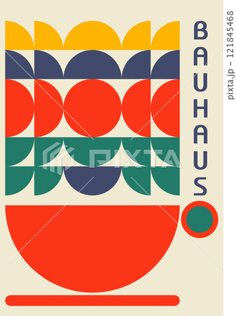 Bauhaus, wall poster, poster, wall art, modern hipster style, illustration, vector Bauhaus, wall poster, poster, wall art, modern hipster style, illustration, vector 121845468