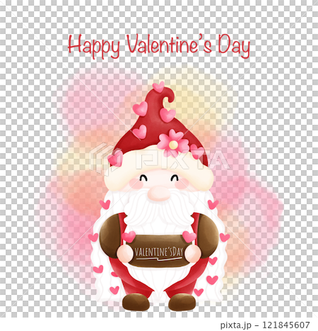 Valentine elements, Valentine gnome. Valentine elements, Valentine gnome. 121845607