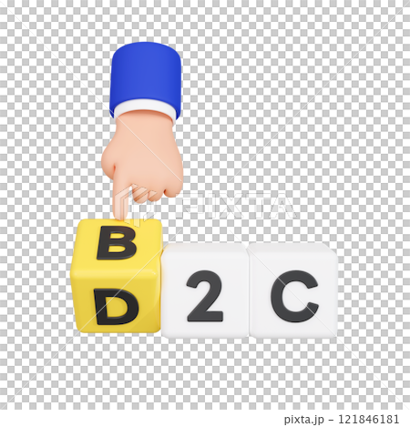 3DCG｜Direct to Consumer・Business to Consumer 121846181