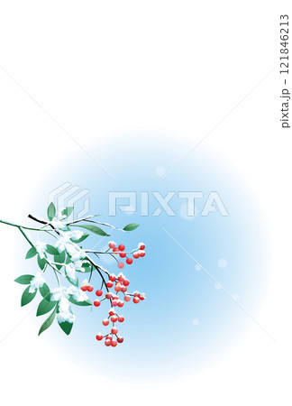 寒中見舞いはがき（文字なし） 121846213