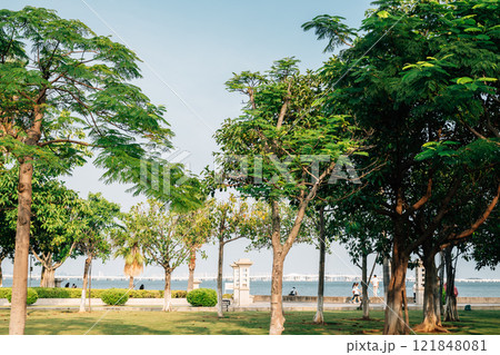 Jimei District seaside park in Xiamen, China Jimei District seaside park in Xiamen, China 121848081