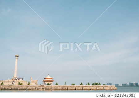 Jimei District seaside park in Xiamen, China 121848083