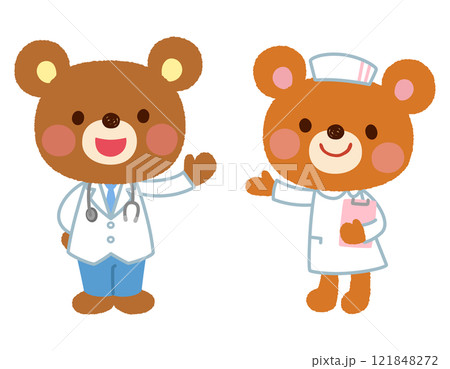 クマのお医者さん　クマの看護師さん 121848272