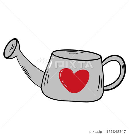 Watering Can Illustration for Gardening  Essential Tool for Plant Care. 121848347