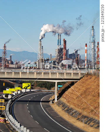 館山自動車道と製鉄所 121849150