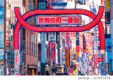 日本の東京都市景観令和7年1月…暖かな陽光が差し込む新宿の歌舞伎町などを望む。新時代に…＝10日 121851839