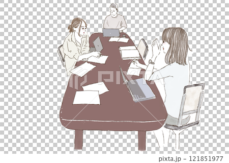 開會的人 121851977